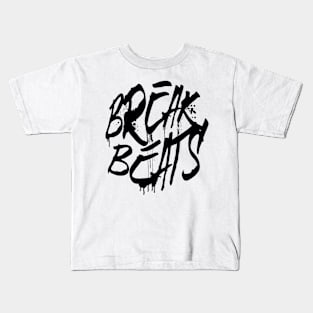 BREAKBEAT  - Spray Signature (black) Kids T-Shirt